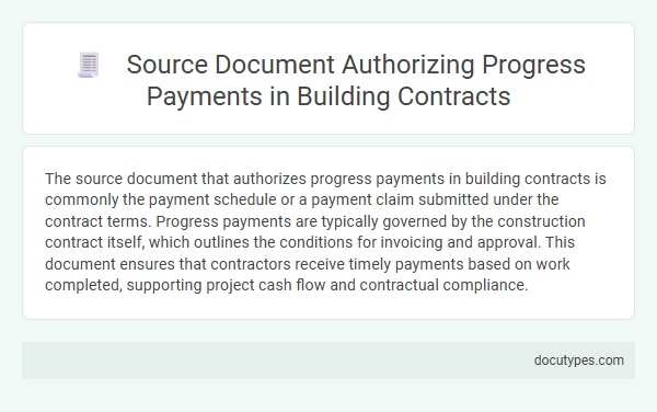 Source Document Authorizing Progress Payments in Building Contracts