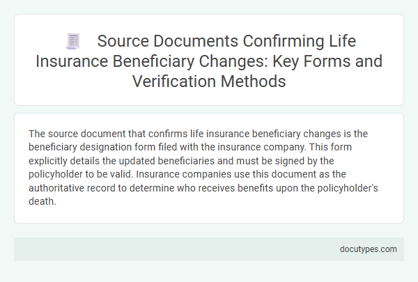 Source Documents Confirming Life Insurance Beneficiary Changes: Key Forms and Verification Methods