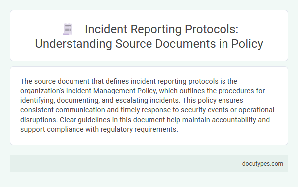 Incident Reporting Protocols: Understanding Source Documents in Policy