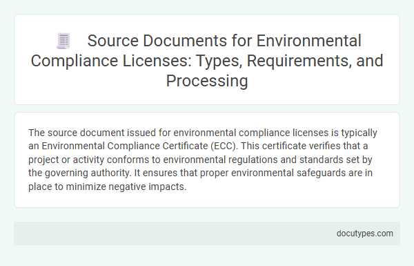 Source Documents for Environmental Compliance Licenses: Types, Requirements, and Processing