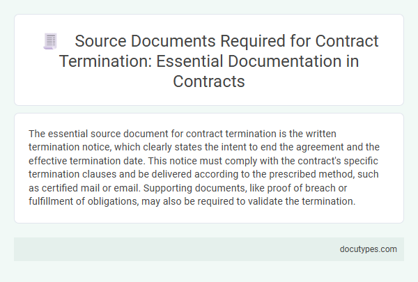 Source Documents Required for Contract Termination: Essential Documentation in Contracts