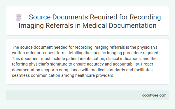 Source Documents Required for Recording Imaging Referrals in Medical Documentation