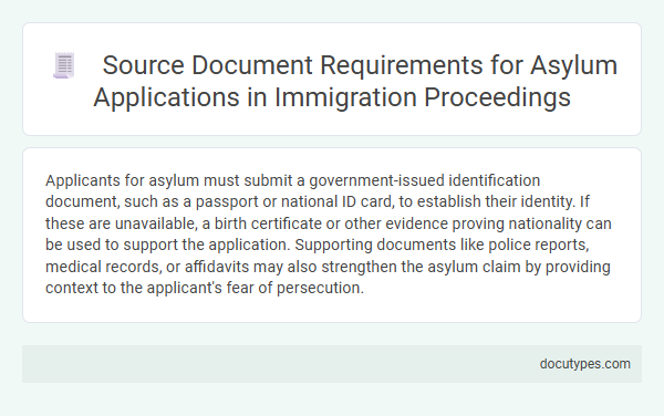 Source Document Requirements for Asylum Applications in Immigration Proceedings