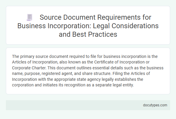 Source Document Requirements for Business Incorporation: Legal Considerations and Best Practices