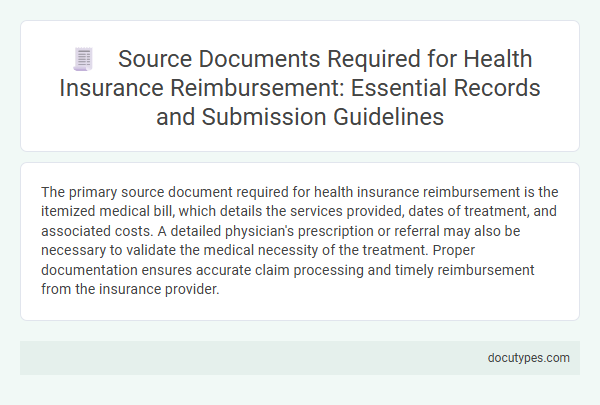 Source Documents Required for Health Insurance Reimbursement: Essential Records and Submission Guidelines