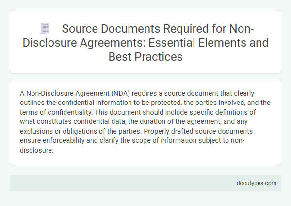 Source Documents Required for Non-Disclosure Agreements: Essential Elements and Best Practices