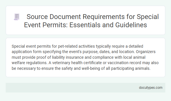 Source Document Requirements for Special Event Permits: Essentials and Guidelines