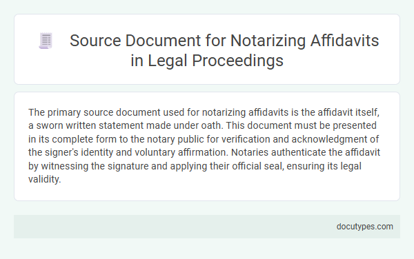 Source Document for Notarizing Affidavits in Legal Proceedings