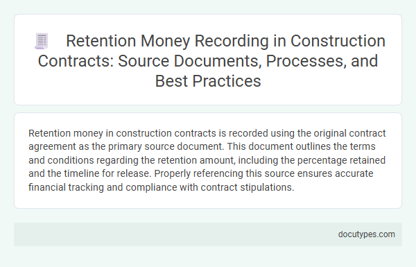 Retention Money Recording in Construction Contracts: Source Documents, Processes, and Best Practices