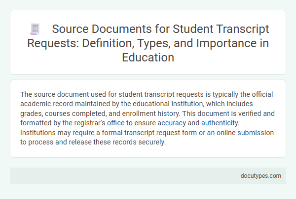 Source Documents for Student Transcript Requests: Definition, Types, and Importance in Education