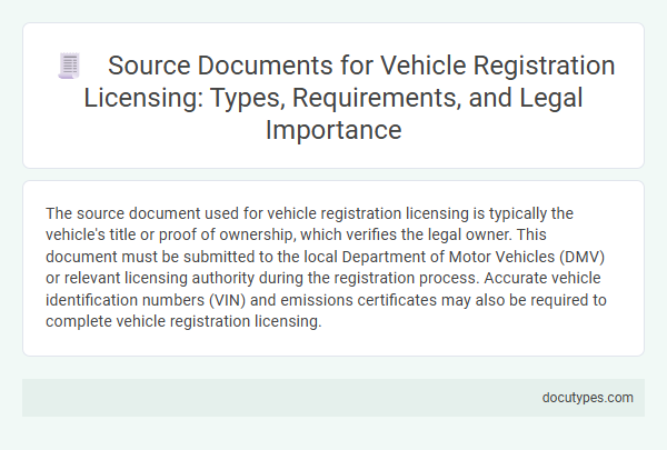 Source Documents for Vehicle Registration Licensing: Types, Requirements, and Legal Importance