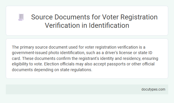 Source Documents for Voter Registration Verification in Identification