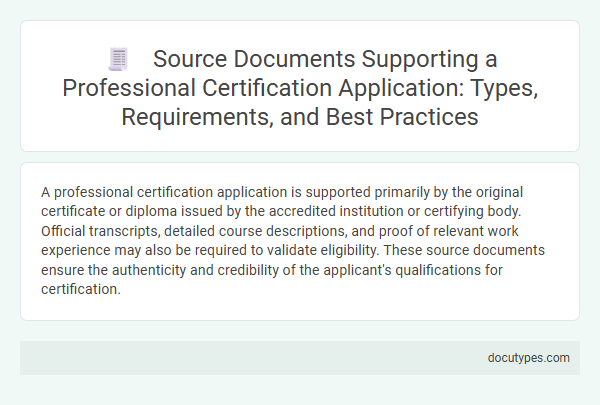 Source Documents Supporting a Professional Certification Application: Types, Requirements, and Best Practices