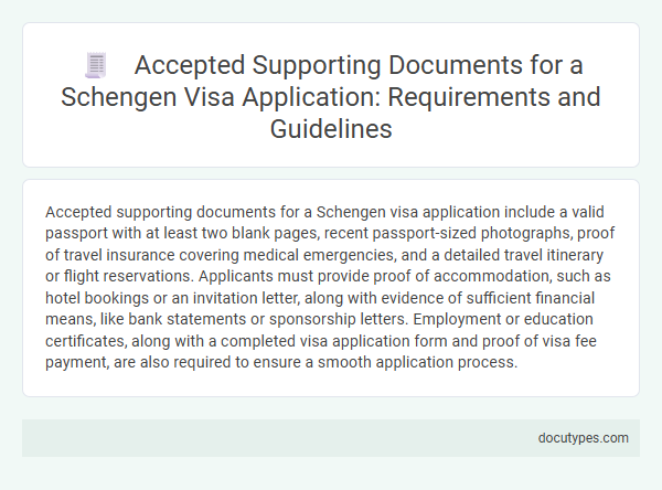 Accepted Supporting Documents for a Schengen Visa Application: Requirements and Guidelines