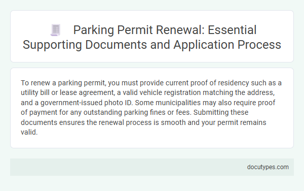 Parking Permit Renewal: Essential Supporting Documents and Application Process