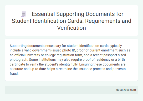 Essential Supporting Documents for Student Identification Cards: Requirements and Verification