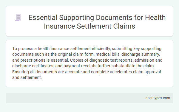 Essential Supporting Documents for Health Insurance Settlement Claims