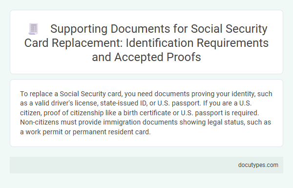 Supporting Documents for Social Security Card Replacement: Identification Requirements and Accepted Proofs