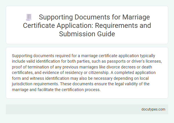 Supporting Documents for Marriage Certificate Application: Requirements and Submission Guide