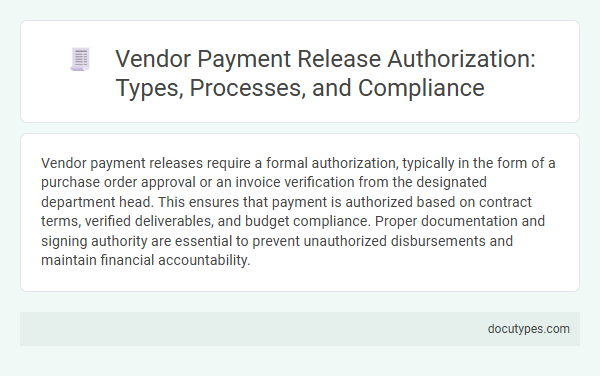 Vendor Payment Release Authorization: Types, Processes, and Compliance