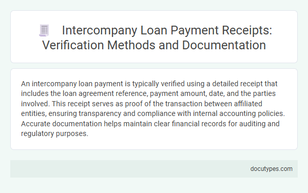 Intercompany Loan Payment Receipts: Verification Methods and Documentation