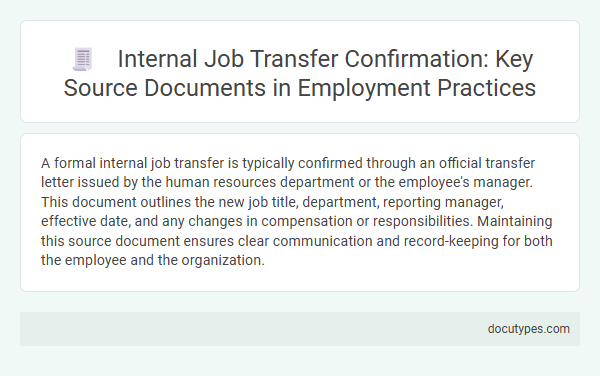 Internal Job Transfer Confirmation: Key Source Documents in Employment Practices