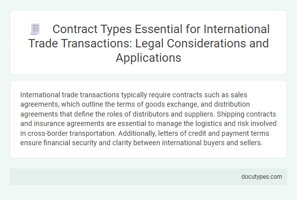 Contract Types Essential for International Trade Transactions: Legal Considerations and Applications