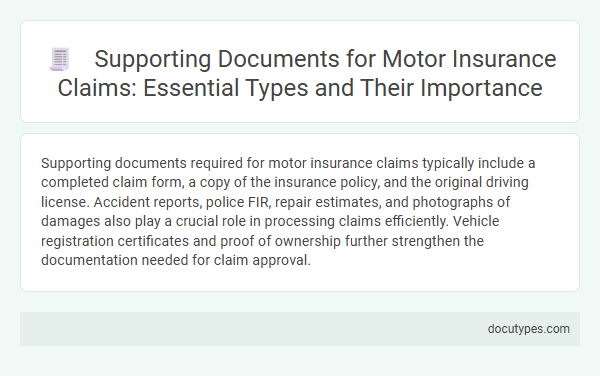 Supporting Documents for Motor Insurance Claims: Essential Types and Their Importance