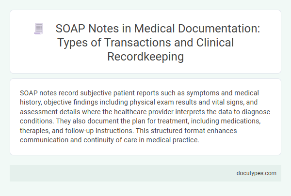 SOAP Notes in Medical Documentation: Types of Transactions and Clinical Recordkeeping