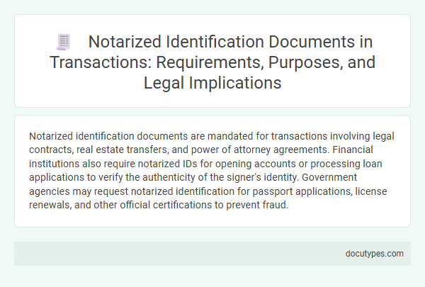 Notarized Identification Documents in Transactions: Requirements, Purposes, and Legal Implications