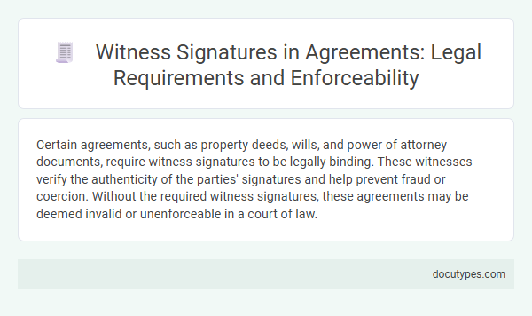 Witness Signatures in Agreements: Legal Requirements and Enforceability
