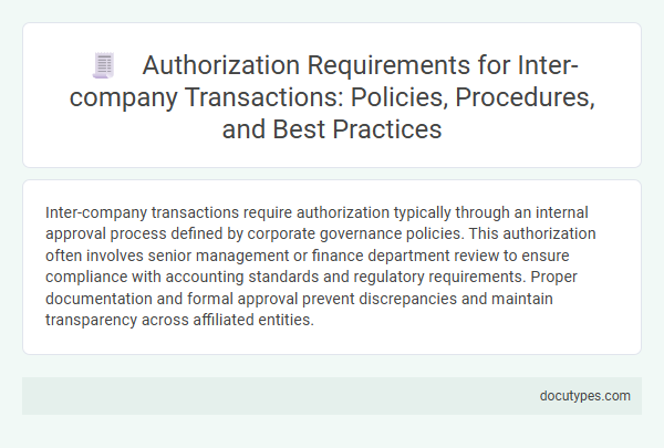 Authorization Requirements for Inter-company Transactions: Policies, Procedures, and Best Practices