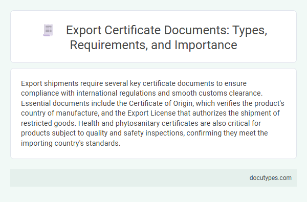 Export Certificate Documents: Types, Requirements, and Importance