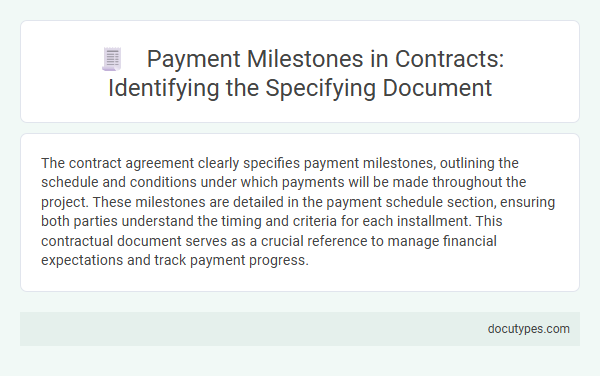 Payment Milestones in Contracts: Identifying the Specifying Document