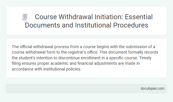 Course Withdrawal Initiation: Essential Documents and Institutional Procedures