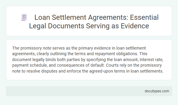 Loan Settlement Agreements: Essential Legal Documents Serving as Evidence