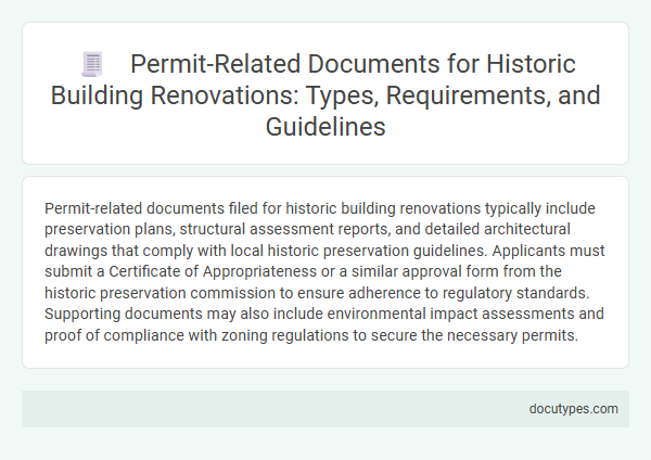 Permit-Related Documents for Historic Building Renovations: Types, Requirements, and Guidelines