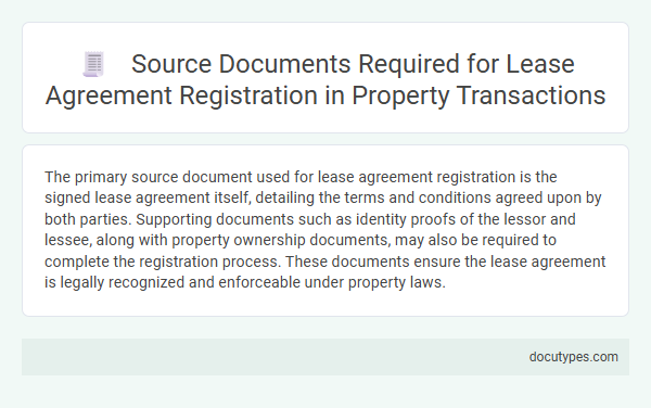 Source Documents Required for Lease Agreement Registration in Property Transactions