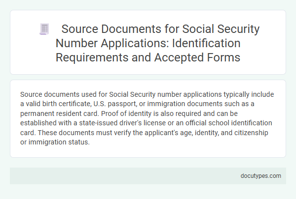 Source Documents for Social Security Number Applications: Identification Requirements and Accepted Forms