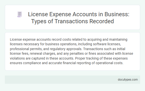 License Expense Accounts in Business: Types of Transactions Recorded